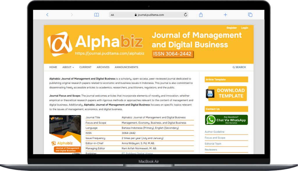 Journal Alphabiz on Desktop